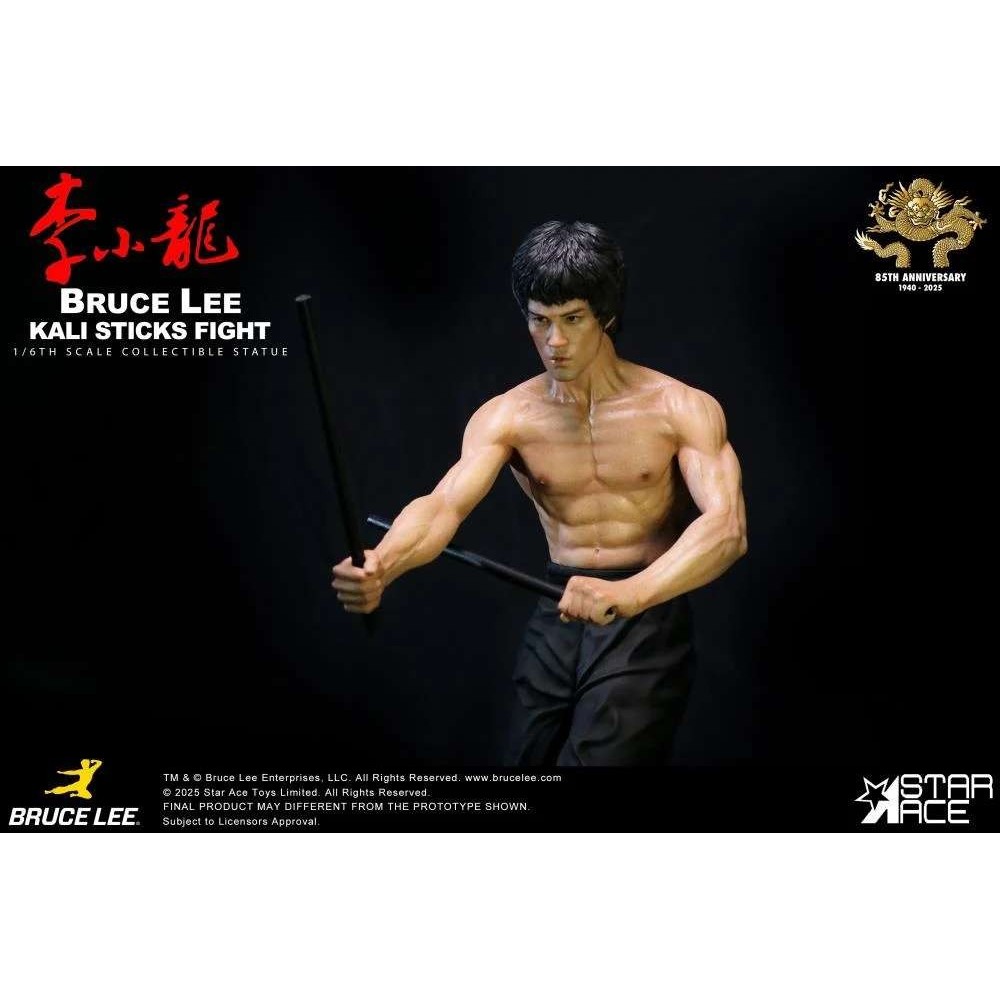 STAR ACE BRUCE LEE KALI STICKS FIGHT DELUXE BASEMENT VERSION RESIN STATUE FIGURE