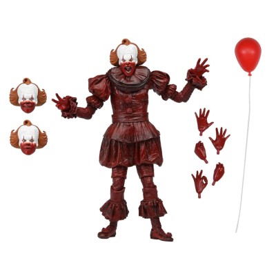 IT WELCOME TO DERRY BLOOD PENNYWISE ULTIMATE ACTION FIGURE NECA