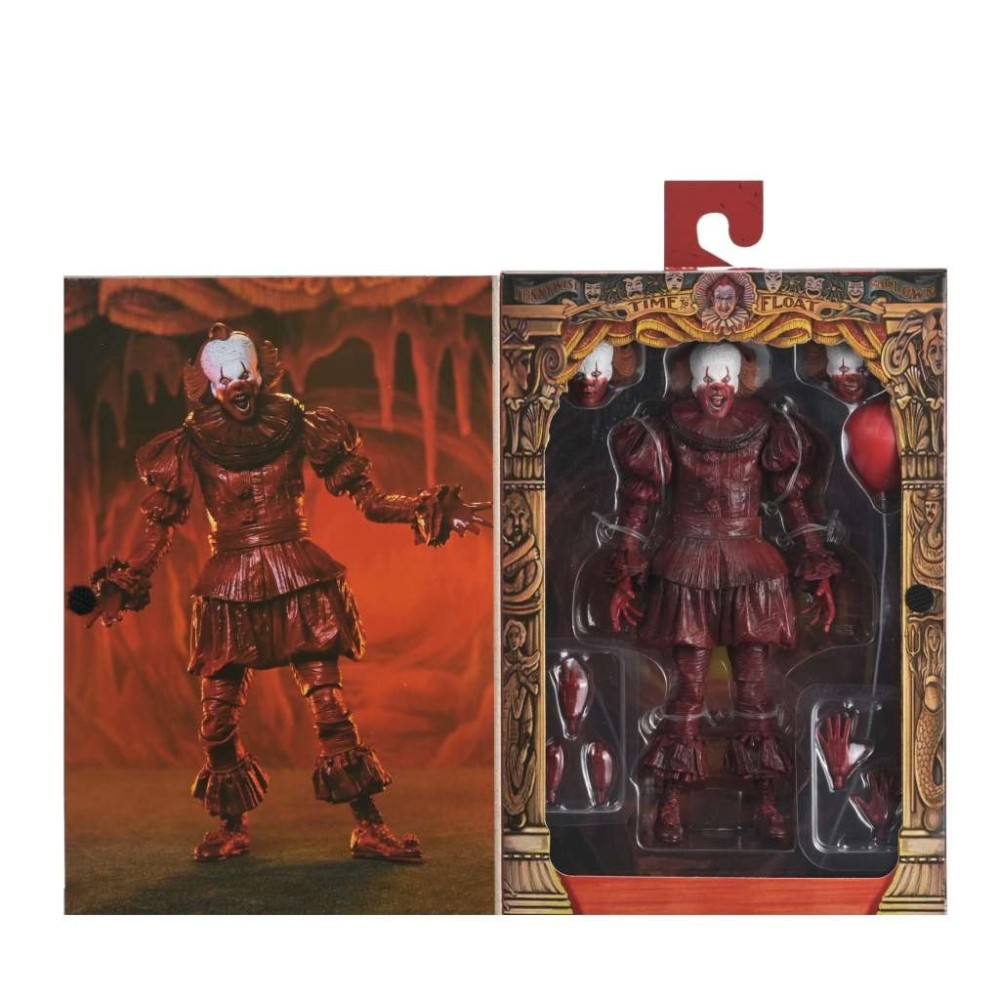 IT WELCOME TO DERRY BLOOD PENNYWISE ULTIMATE ACTION FIGURE NECA