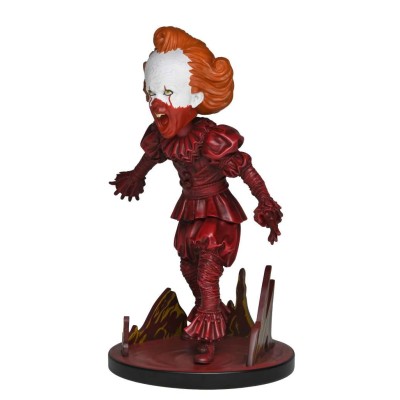 NECA IT WELCOME TO DERRY BLOOD PENNYWISE BOBBLE HEAD KNOCKER RESIN FIGURE