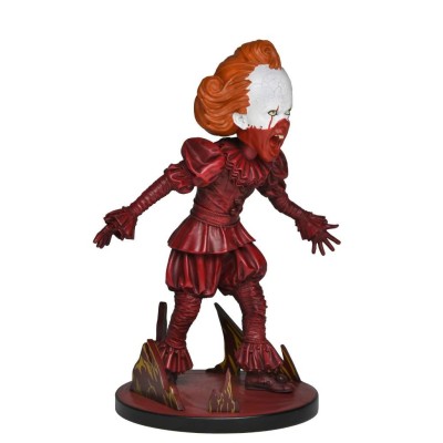 NECA IT WELCOME TO DERRY BLOOD PENNYWISE BOBBLE HEAD KNOCKER RESIN FIGURE