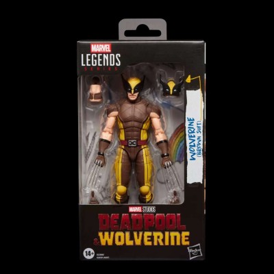 MARVEL LEGENDS DEADPOOL & WOLVERINE BROWN SUIT WOLVERINE ACTION FIGURE HASBRO