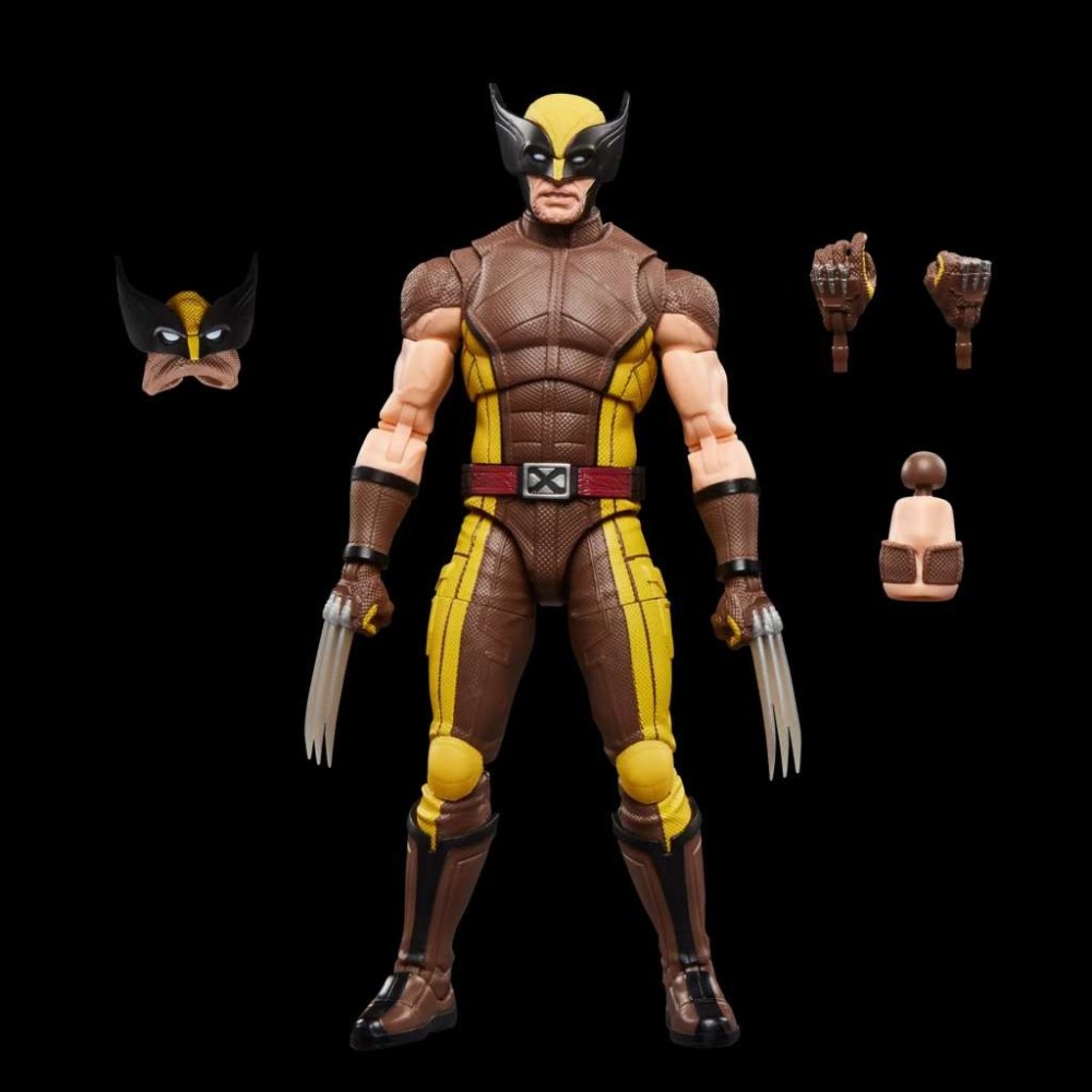 MARVEL LEGENDS DEADPOOL & WOLVERINE BROWN SUIT WOLVERINE ACTION FIGURE HASBRO