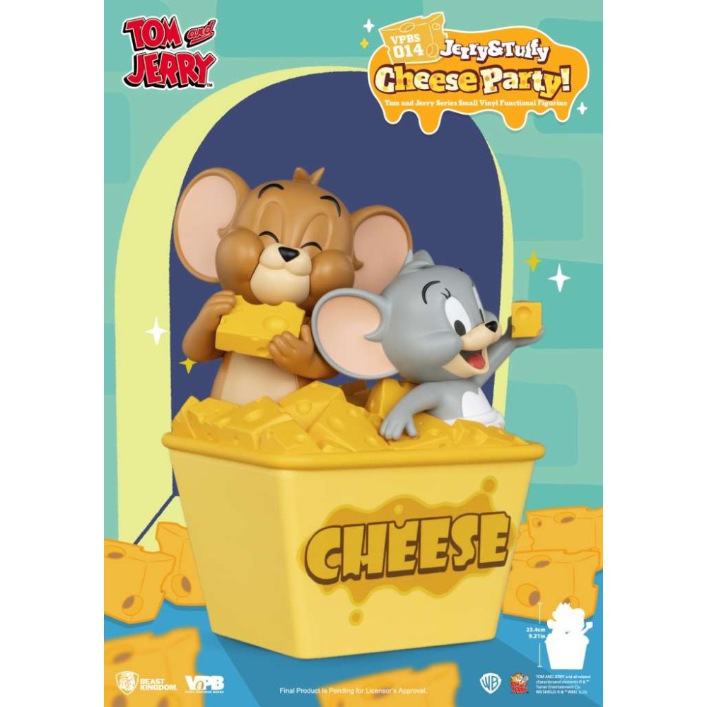 BEAST KINGDOM TOM & JERRY JERRY & TUFFY CHEESE PARTY BANK