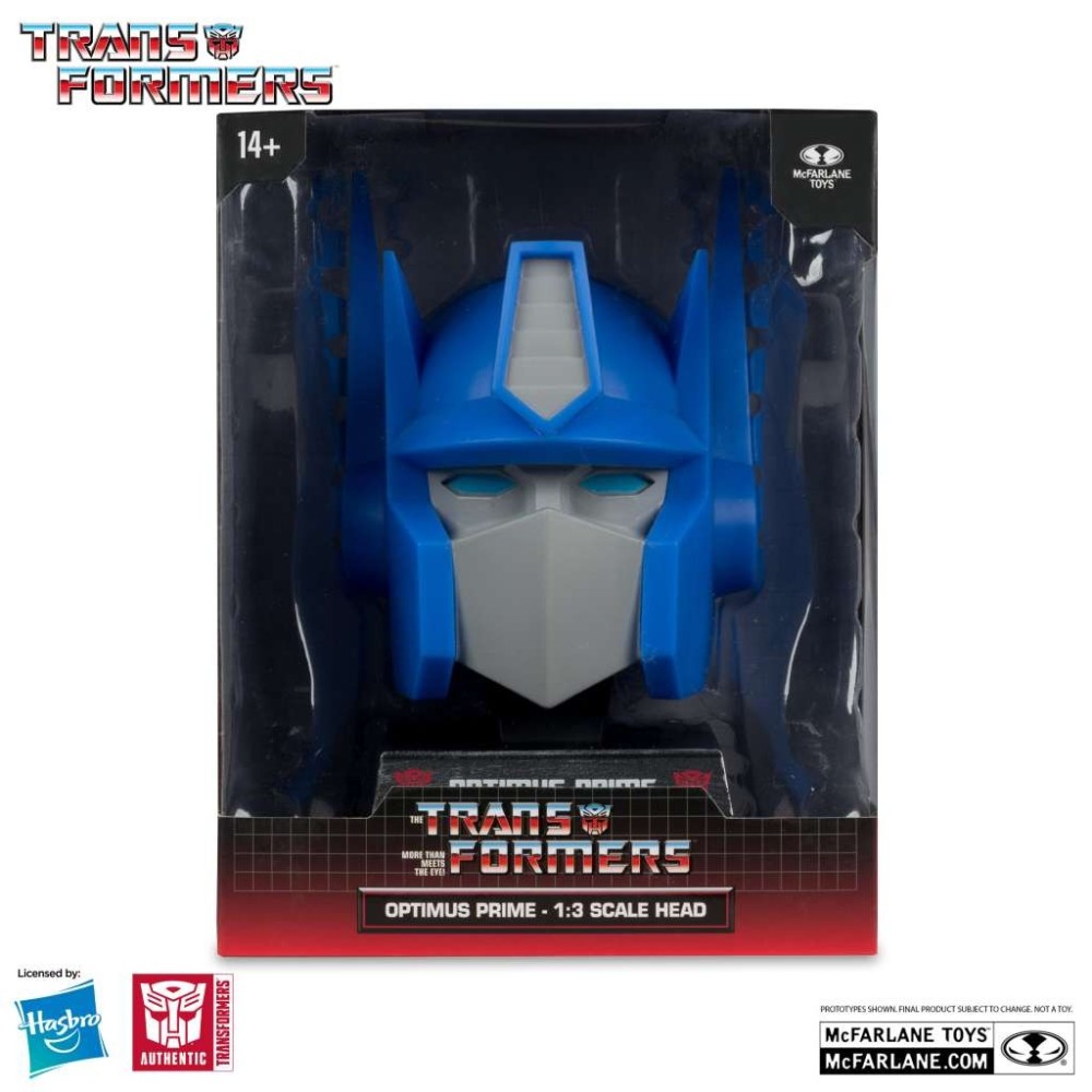 MC FARLANE TRANSFORMERS OPTIMUS PRIME 1:3 SCALE HEAD REPLICA IN PVC