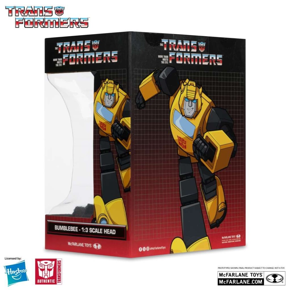 MC FARLANE TRANSFORMERS BUMBLEBEE 1:3 SCALE HEAD REPLICA IN PVC