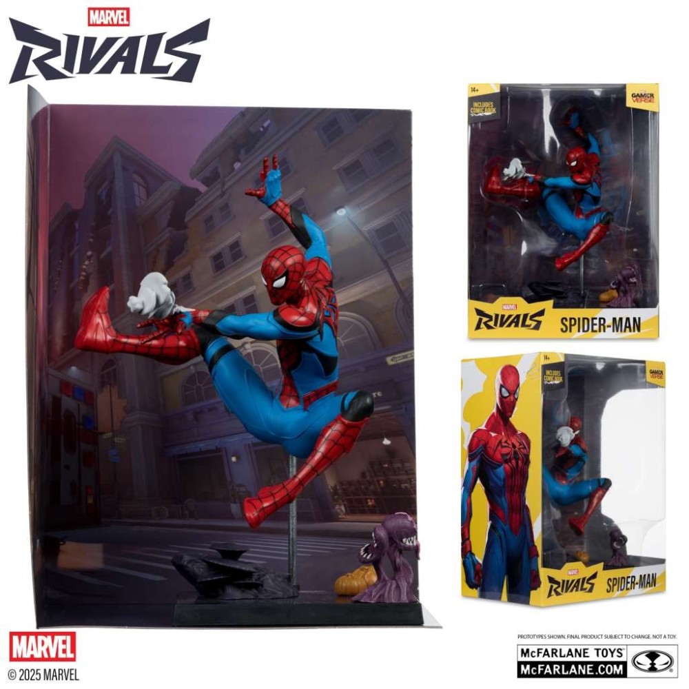 MARVEL RIVALS COLLECTION PVC STATUE SPIDER-MAN 1/6 STATUA FIGURE MC FARLANE