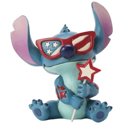 DISNEY STITCH PATRIOTIC STATUA FIGURE ENESCO