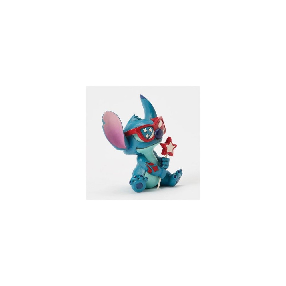 DISNEY STITCH PATRIOTIC STATUA FIGURE ENESCO