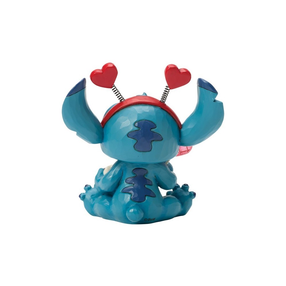 DISNEY STITCH SUCKER FOR LOVE STATUA FIGURE ENESCO