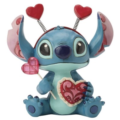 ENESCO DISNEY STITCH SUCKER FOR LOVE STATUE FIGURE