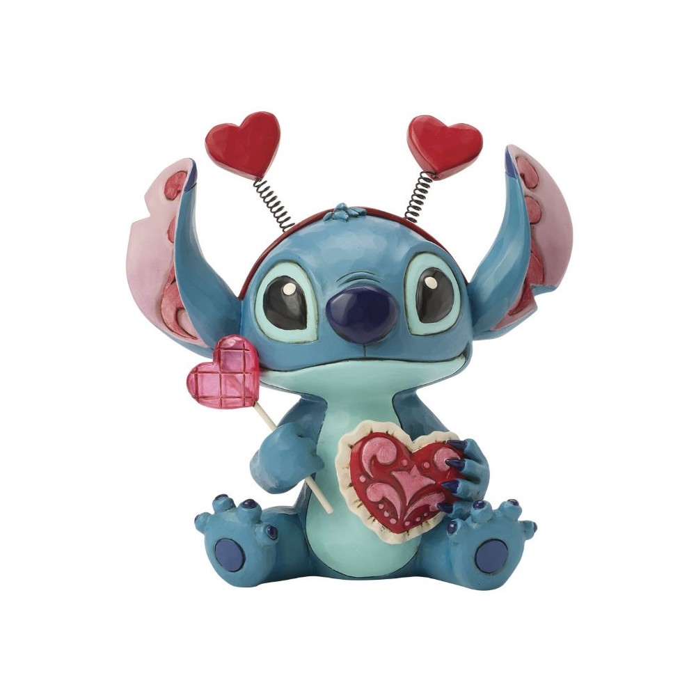 DISNEY STITCH SUCKER FOR LOVE STATUA FIGURE ENESCO