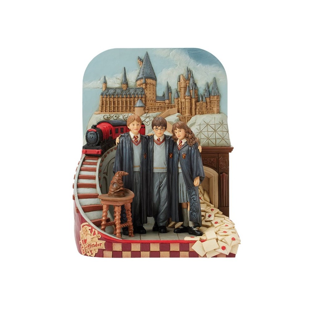 ENESCO HARRY POTTER TRIO CASTLE SCENE THE JOURNEY BEGINS STATUE FIGURE