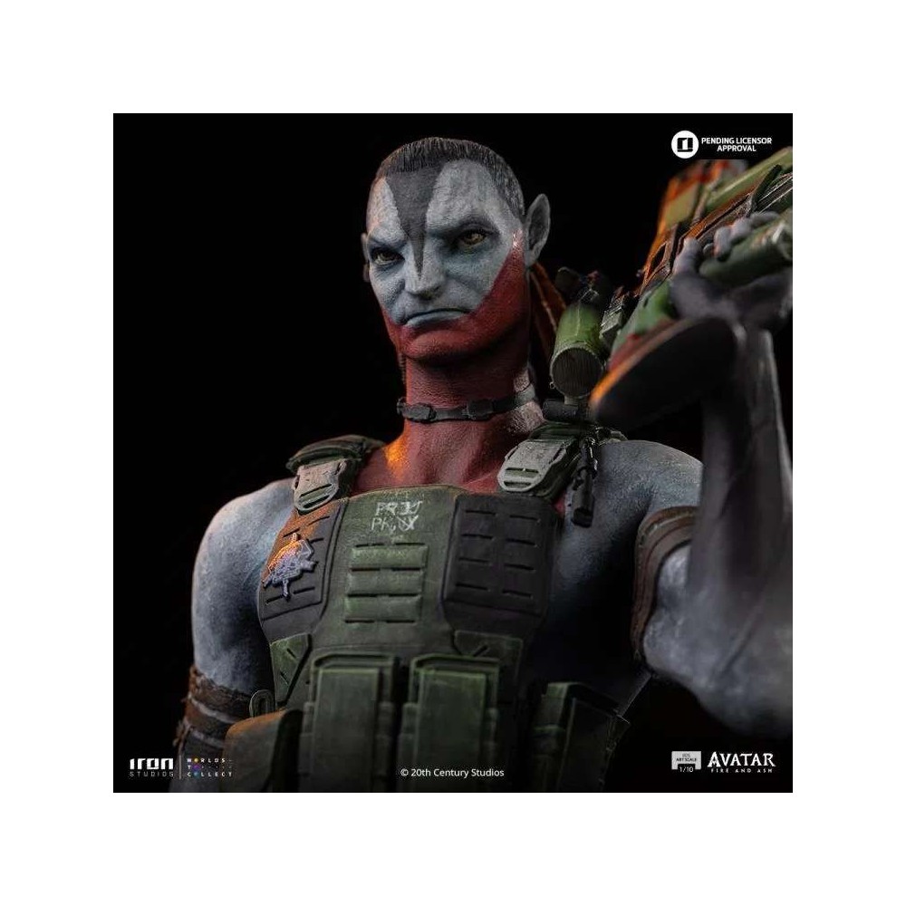 IRON STUDIOS AVATAR 3 FIRE AND ASH MILES QUARITCH BDS ART SCALE 1/10 STATUE RESIN FIGURE