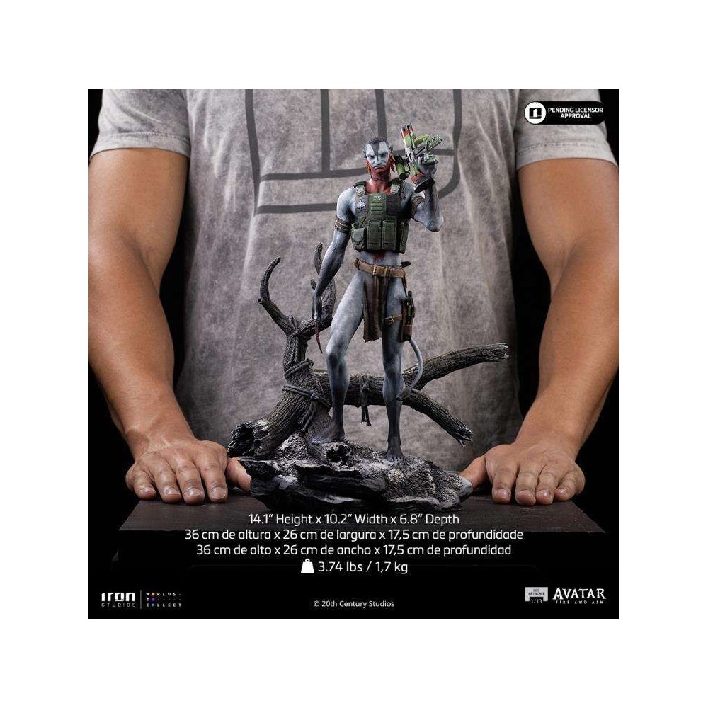 AVATAR 3 FIRE AND ASH MILES QUARITCH BDS ART SCALE 1/10 STATUA FIGURE IRON STUDIOS