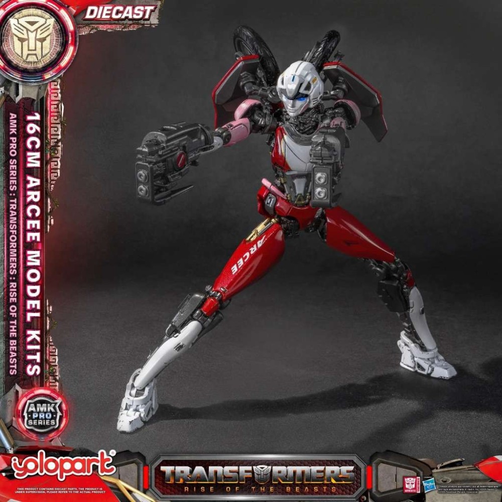 TRANSFORMERS RISE OF THE BEASTS AMK PRO ARCEE MODEL KIT ACTION FIGURE YOLOPARK