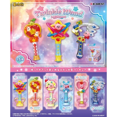 KIRBY TWINKLE WAND COLLECTION DISPLAY 6-PACK BOX MINI FIGURE RE-MENT