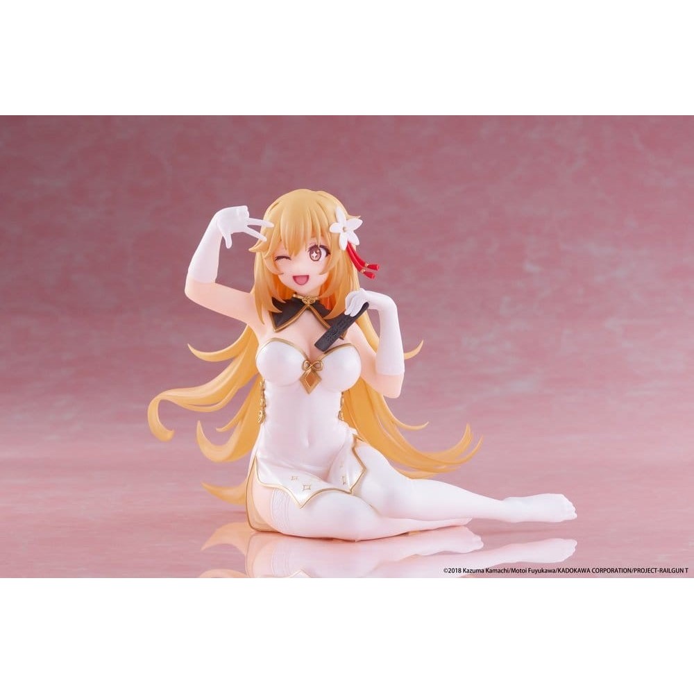 A CERTAIN SCIENTIFIC RAILGUN MISAKI SHOKUHO CHINESE DRESS DESKTOP CUTE STATUA FIGURE TAITO