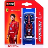 BBURAGO FERRARI SF-25 16 CHARLES LECLERC DIE CAST METAL 1/64 MODEL REPLICA