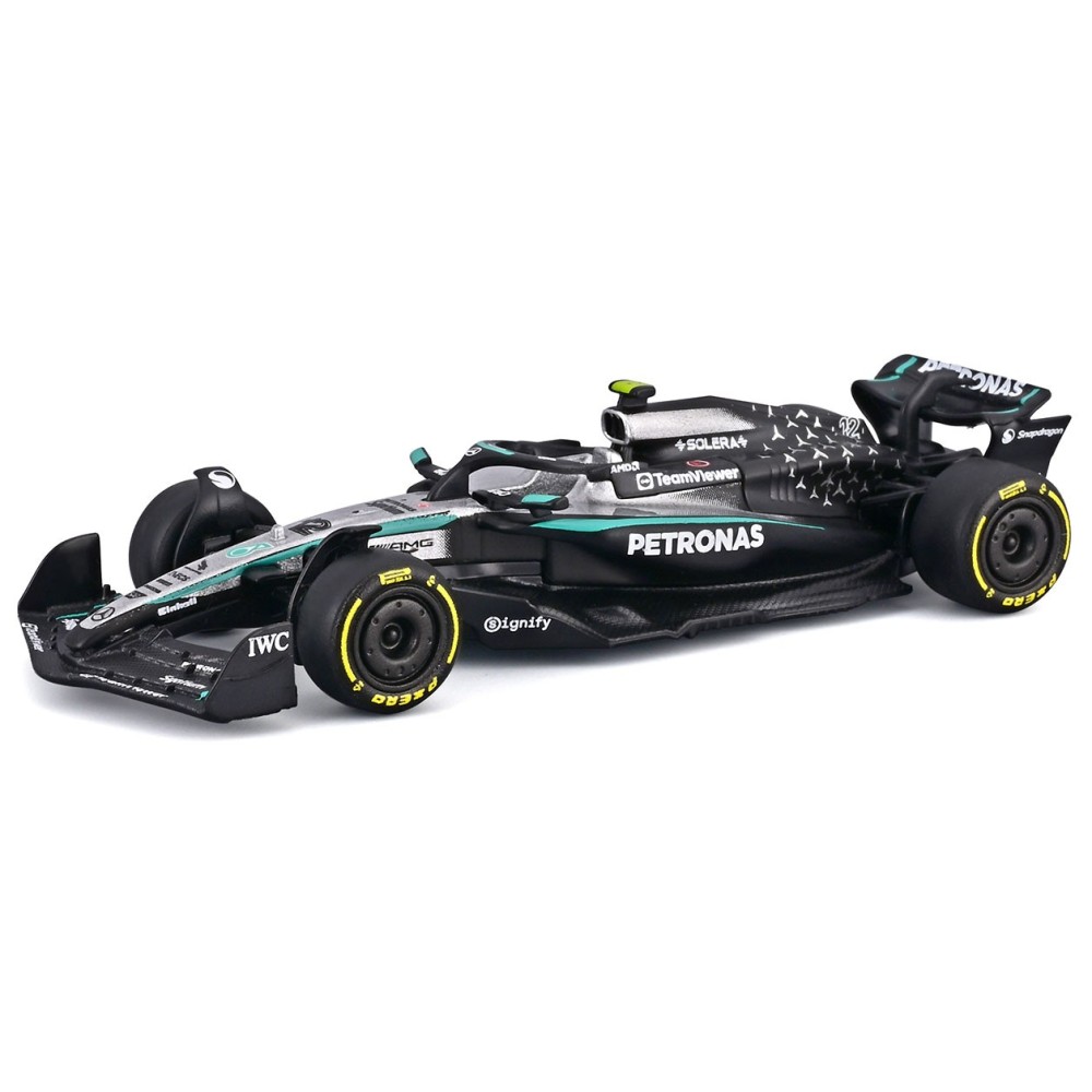 BBURAGO MERCEDES-AMG F1 W16 12 KIMI ANTONELLI DIE CAST METAL 1/64 MODEL REPLICA