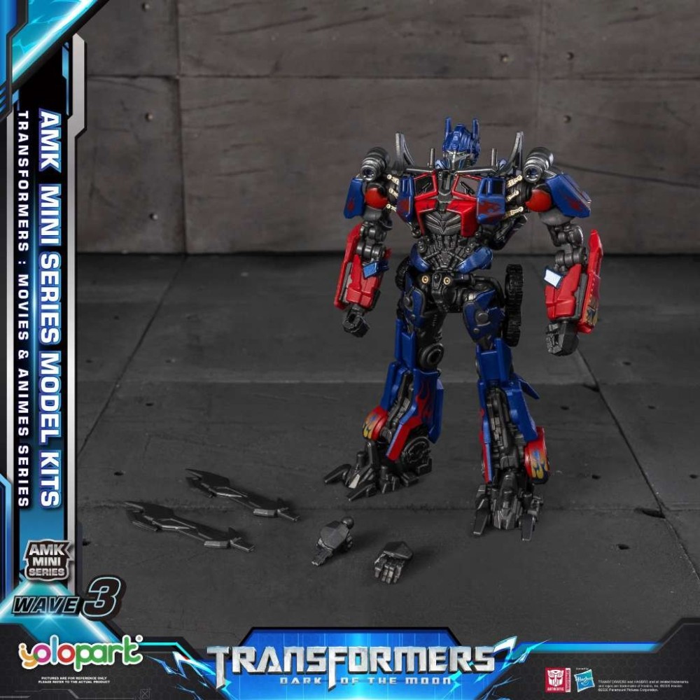 TRANSFORMERS DARK OF THE MOON OPTIMUS PRIME MODEL KIT MINI AMK ACTION FIGURE YOLOPARK