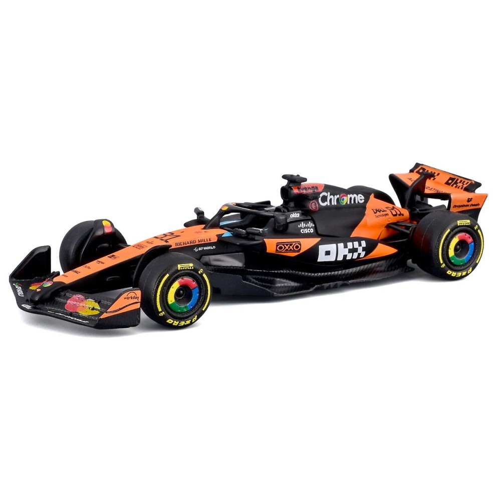 BBURAGO MCLAREN MCL39 81 OSCAR PIASTRI DIE CAST METAL 1/64 MODEL REPLICA