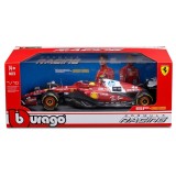 BBURAGO FERRARI SF-25 CON LEWIS HAMILTON DIE CAST METAL 1/18 MODEL REPLICA