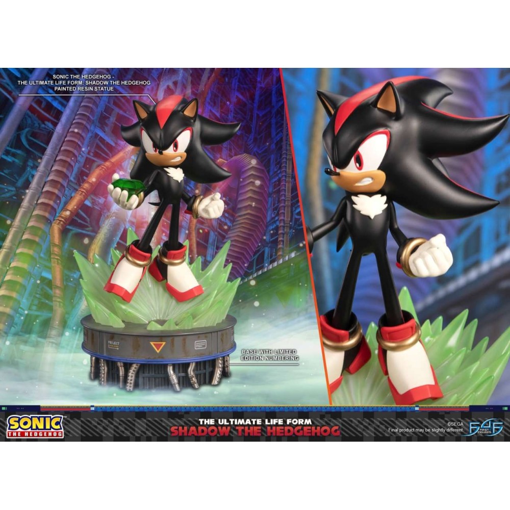 FIRST4FIGURES SONIC THE HEDGEHOG THE ULTIMATE LIFE FORM SHADOW THE HEDGEHOG STATUE RESIN FIGURE