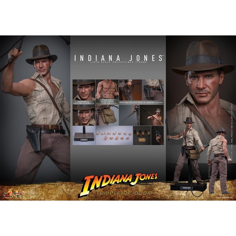 INDIANA JONES MOVIE MASTERPIECE INDIANA JONES 30CM ACTION FIGURE HOT TOYS
