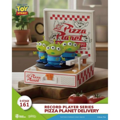 BEAST KINGDOM TOY STORY PIZZA PLANET DELIVERY RECORD PLAYER D-STAGE 161 DIORAMA STATUE