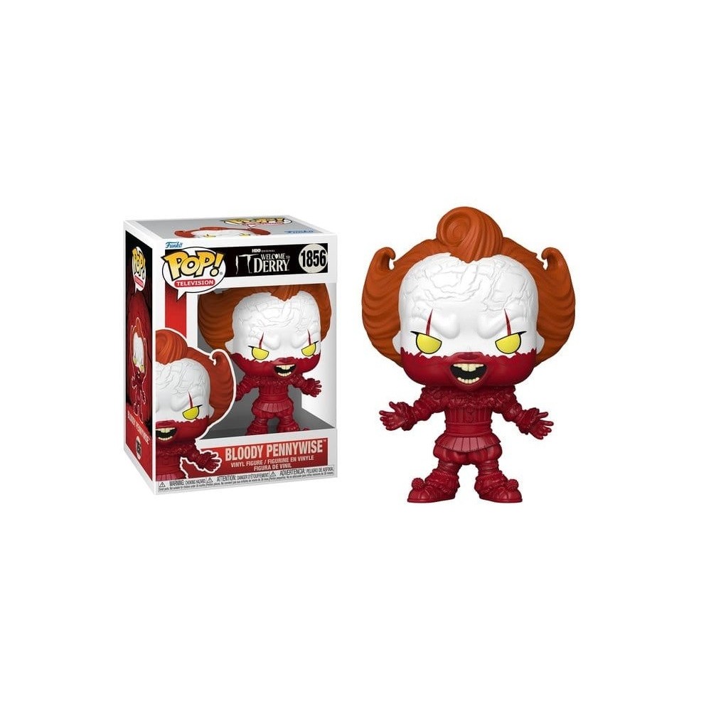 FUNKO FUNKO POP! TELEVISION IT WELCOME TO DERRY BLOODY PENNYWISE BOBBLE HEAD PVC FIGURE