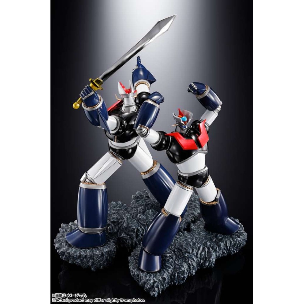 BANDAI DOUBLE MAZINGER Z & GREAT MAZINGER TOUCHE METALLIQUE FIGUARTS ZERO SERIES FIGURE STATUE