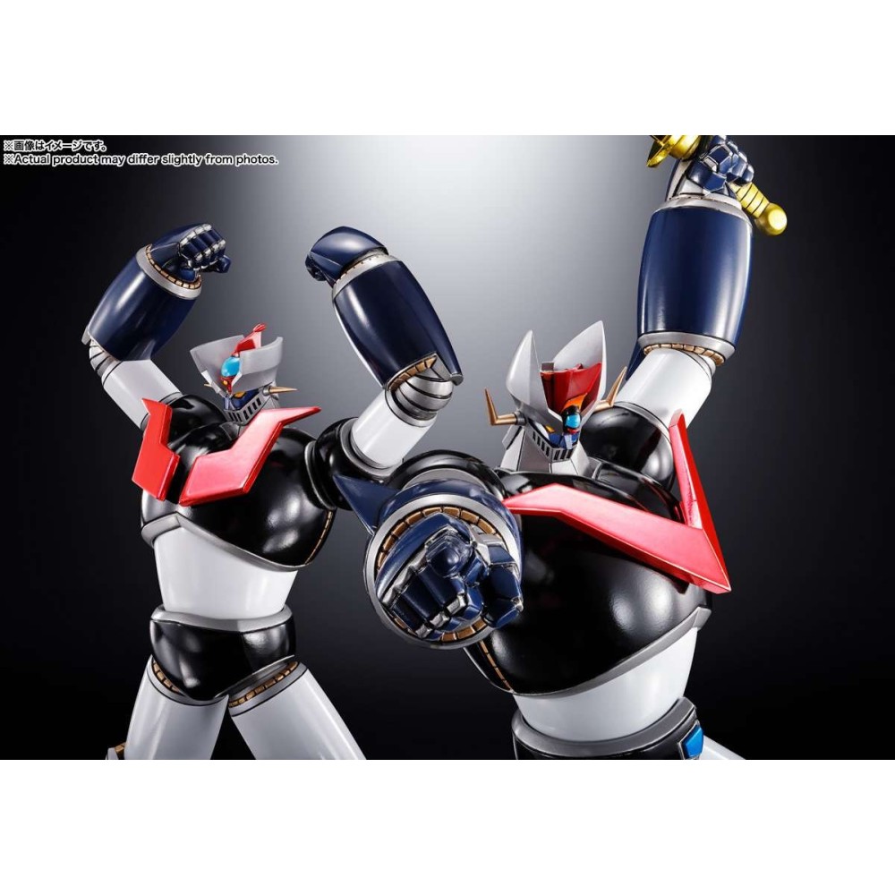 BANDAI DOUBLE MAZINGER Z & GREAT MAZINGER TOUCHE METALLIQUE FIGUARTS ZERO SERIES FIGURE STATUE