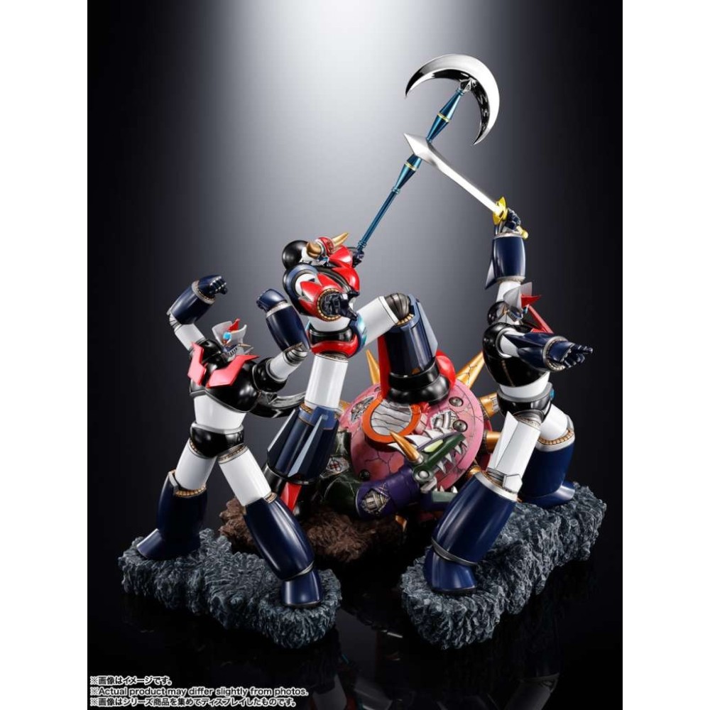 BANDAI DOUBLE MAZINGER Z & GREAT MAZINGER TOUCHE METALLIQUE FIGUARTS ZERO SERIES FIGURE STATUE