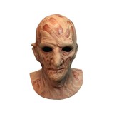 A NIGHTMARE ON ELM STREET 2 FREDDY KRUEGER DLX LATEX MASK WITH HAT MASCHERA TRICK OR TREAT STUDIOS