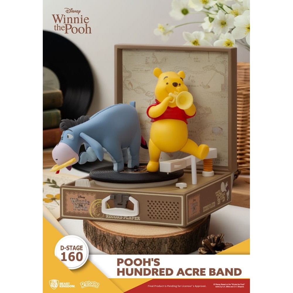 WINNIE THE POOH D-STAGE 160 POOH'S HUNDRED ACRE BAND STATUA FIGURE DIORAMA BEAST KINGDOM
