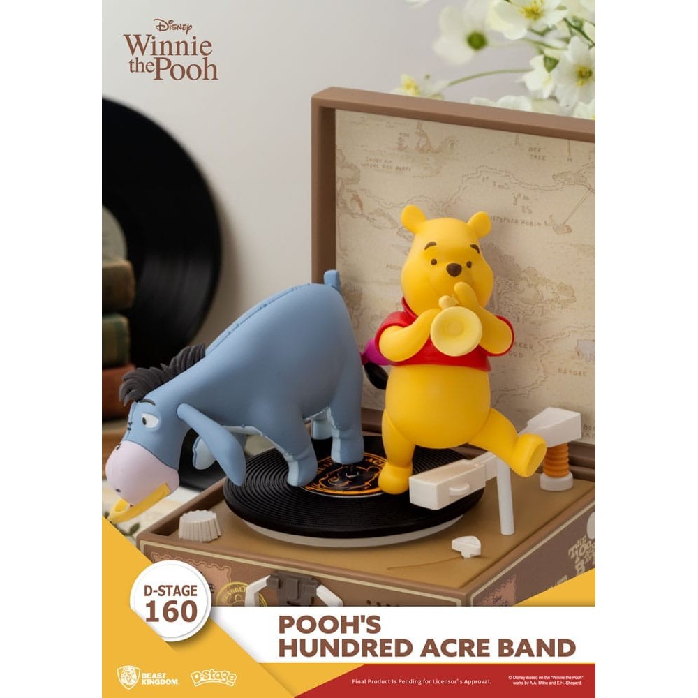 WINNIE THE POOH D-STAGE 160 POOH'S HUNDRED ACRE BAND STATUA FIGURE DIORAMA BEAST KINGDOM