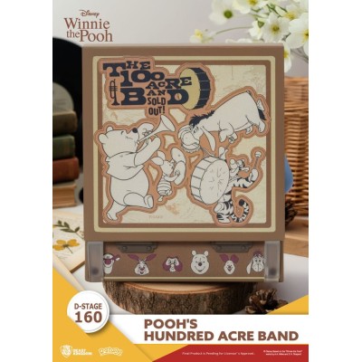 WINNIE THE POOH D-STAGE 160 POOH'S HUNDRED ACRE BAND STATUA FIGURE DIORAMA BEAST KINGDOM