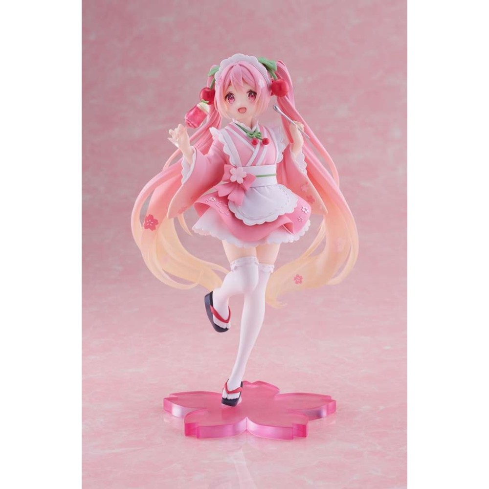 TAITO HATSUNE MIKU SAKURA MIKU NEWLY WRITTEN JAPANESE CAFE FIGURE STATUE