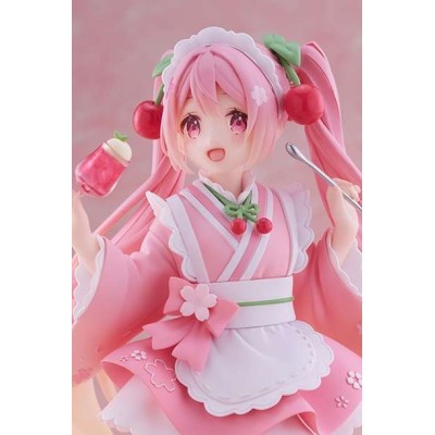 TAITO HATSUNE MIKU SAKURA MIKU NEWLY WRITTEN JAPANESE CAFE FIGURE STATUE