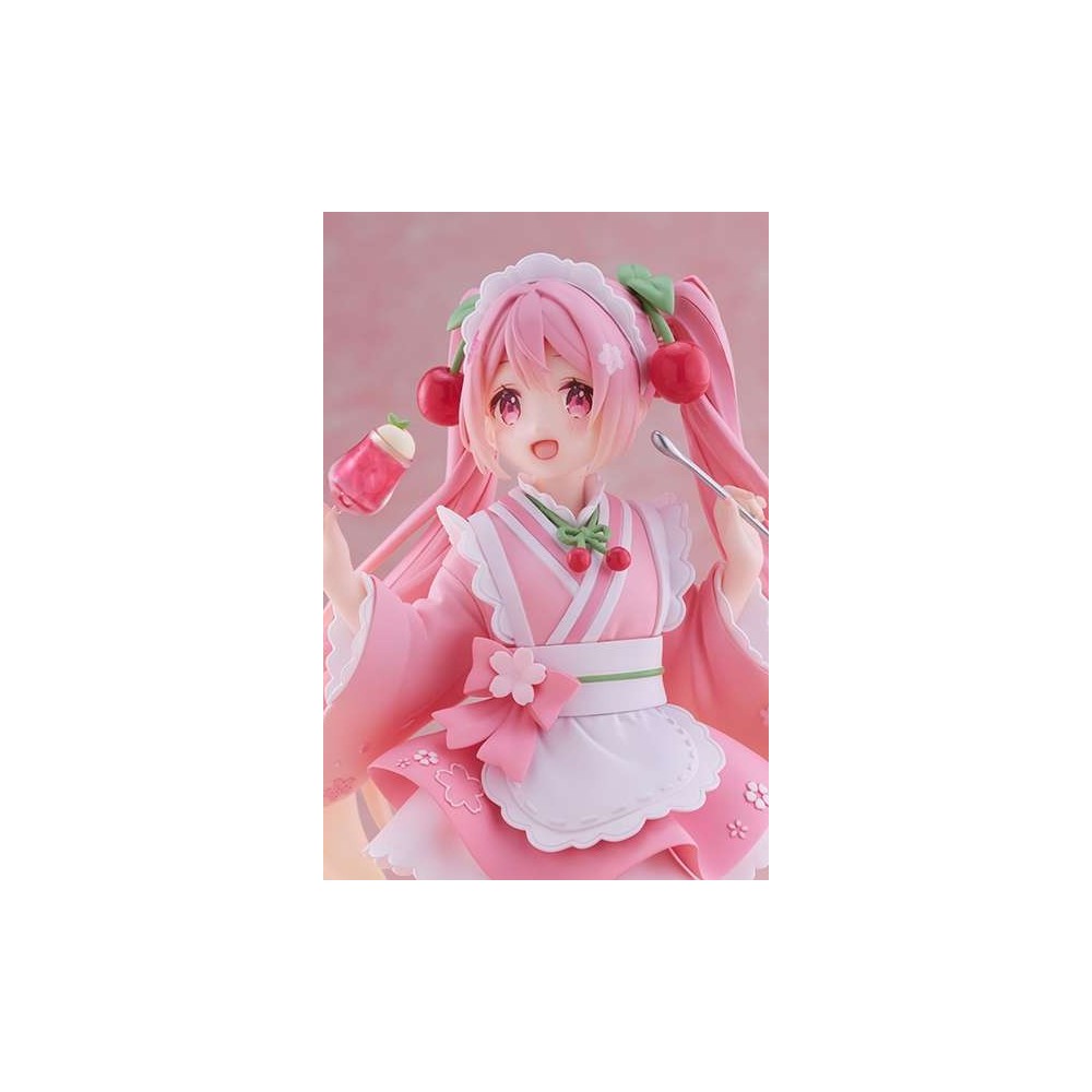 TAITO HATSUNE MIKU SAKURA MIKU NEWLY WRITTEN JAPANESE CAFE FIGURE STATUE