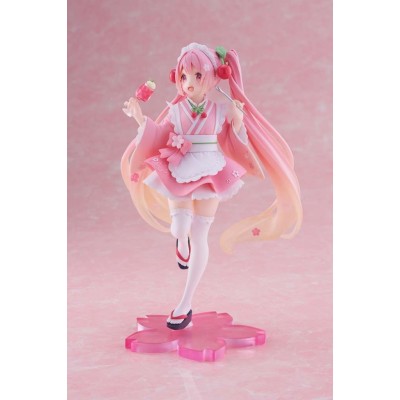 TAITO HATSUNE MIKU SAKURA MIKU NEWLY WRITTEN JAPANESE CAFE FIGURE STATUE