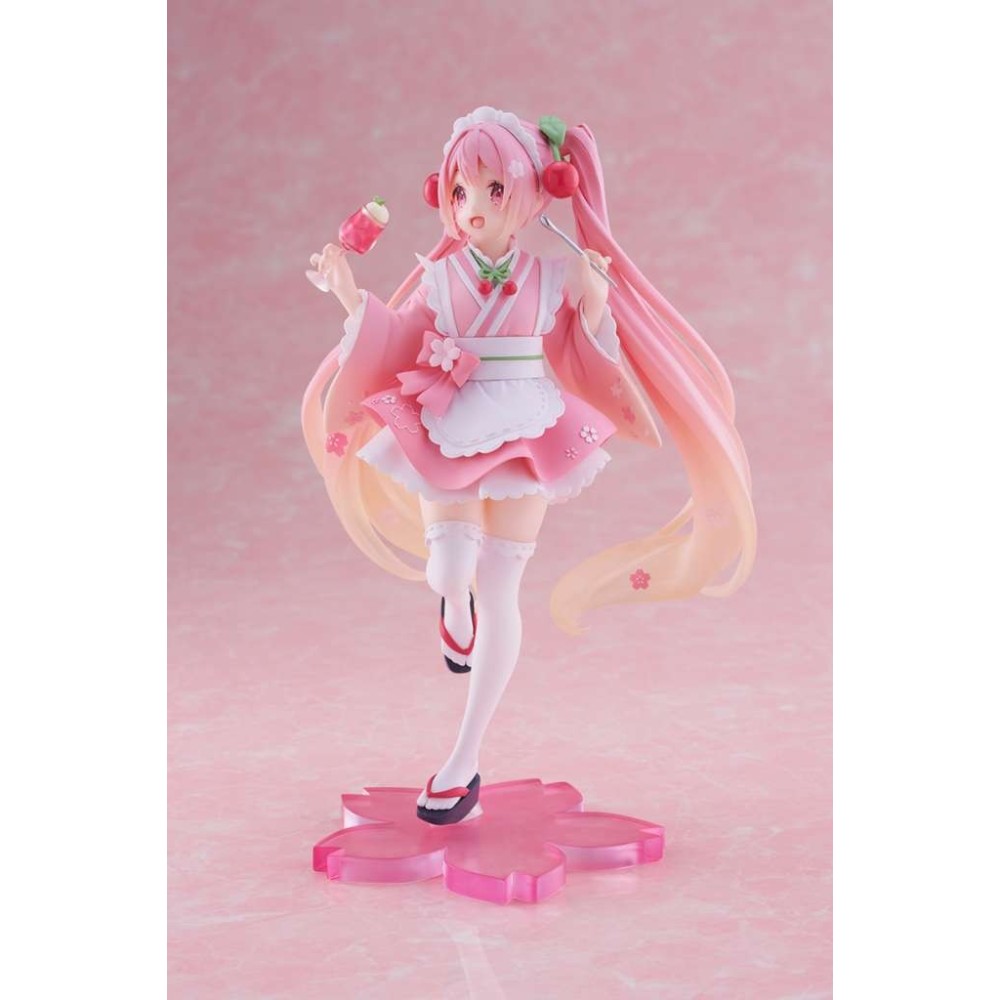 TAITO HATSUNE MIKU SAKURA MIKU NEWLY WRITTEN JAPANESE CAFE FIGURE STATUE