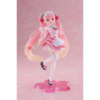 HATSUNE MIKU SAKURA MIKU NEWLY WRITTEN JAPANESE CAFE FIGURE STATUA TAITO