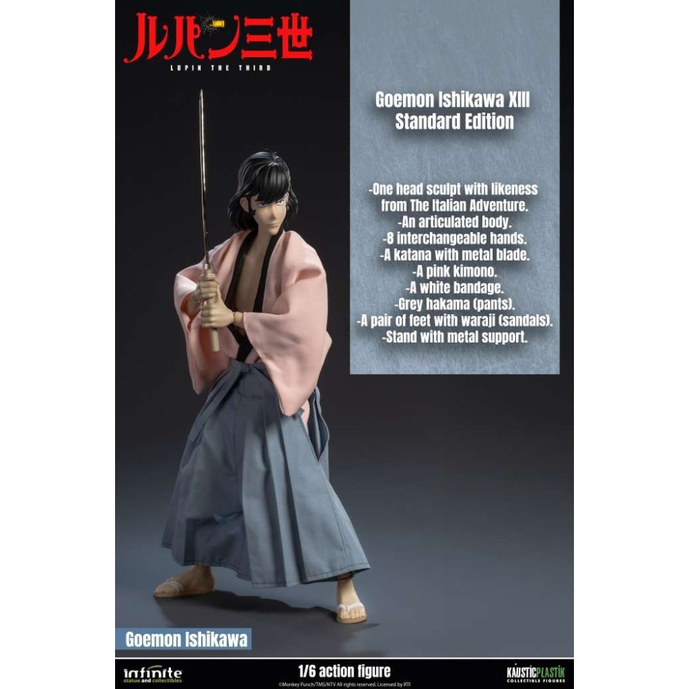 LUPIN THE THIRD L'AVVENTURA ITALIANA GOEMON ISHIKAWA XIII ACTION FIGURE INFINITE STATUE