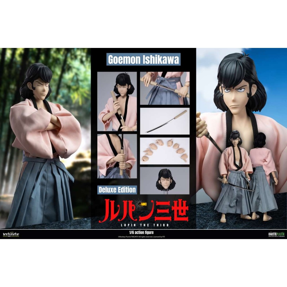 INFINITE STATUE LUPIN THE THIRD THE ITALIAN ADVENTURE GOEMON ISHIKAWA XIII DELUXE VERSION ACTION FIGURE