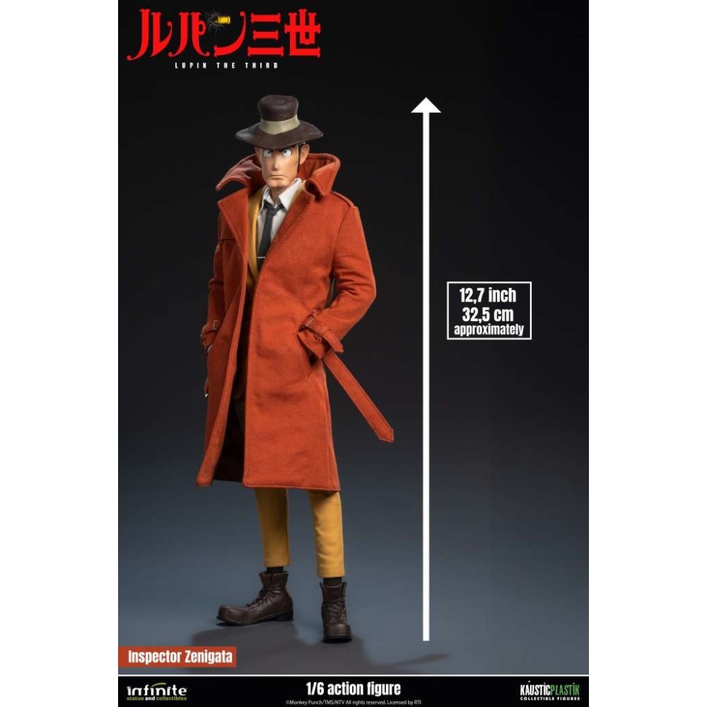 LUPIN THE THIRD L'AVVENTURA ITALIANA INSPECTOR ZENIGATA ACTION FIGURE INFINITE STATUE