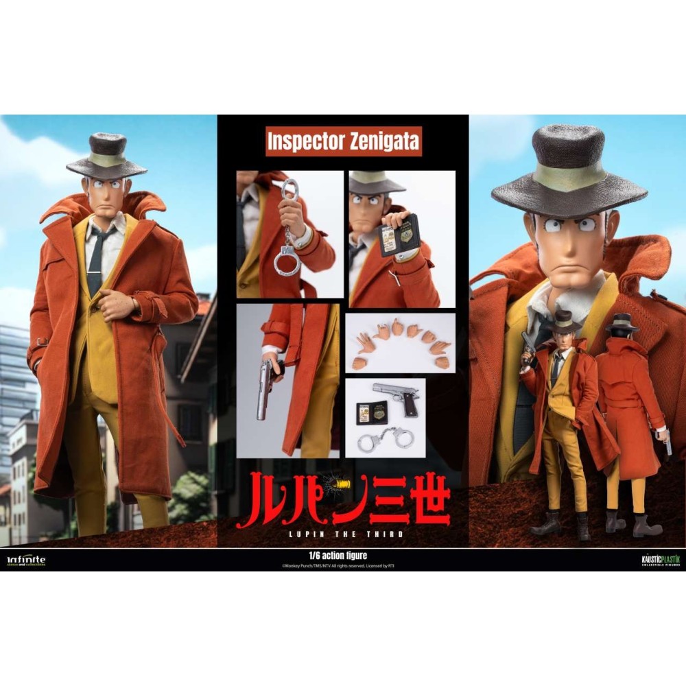 LUPIN THE THIRD L'AVVENTURA ITALIANA INSPECTOR ZENIGATA ACTION FIGURE INFINITE STATUE