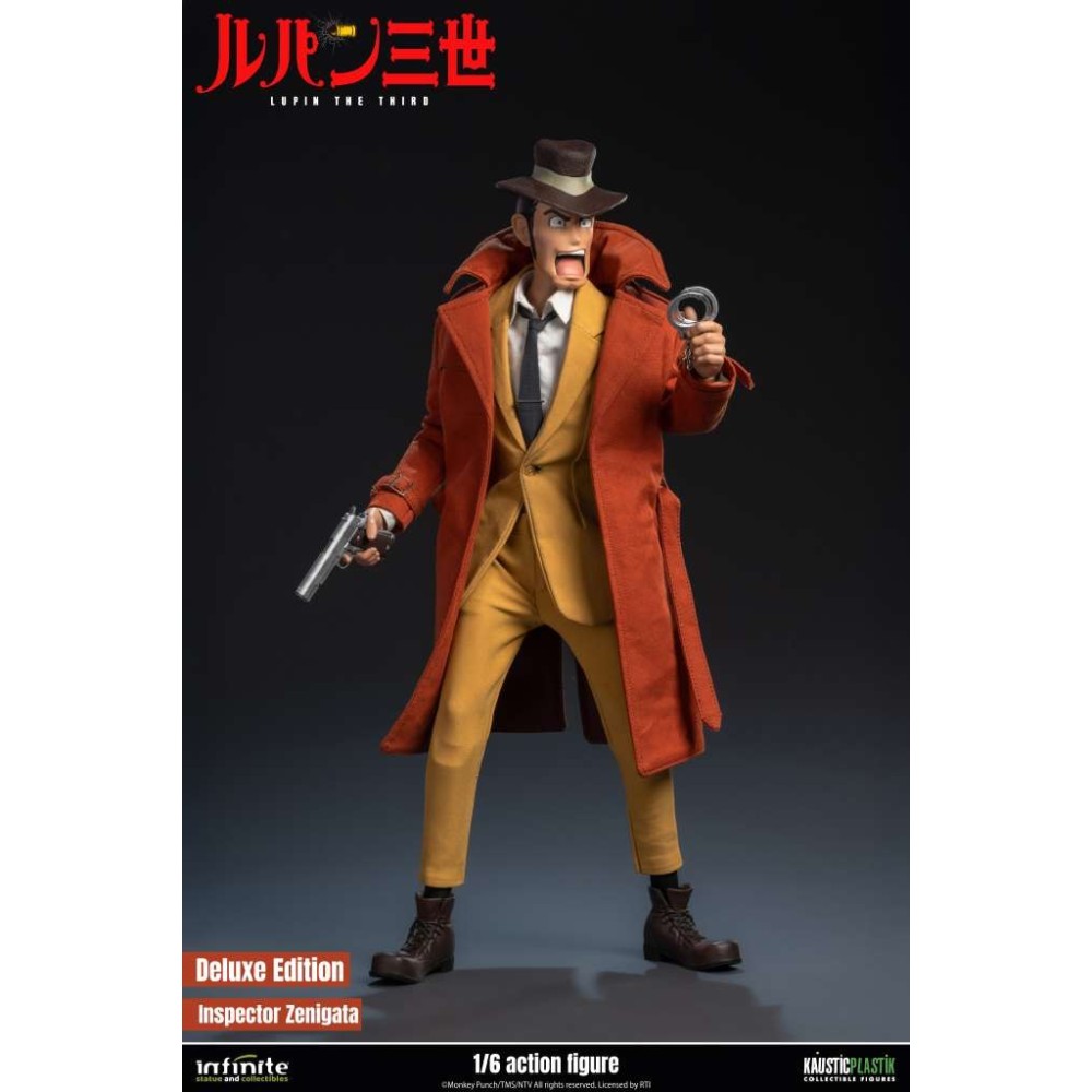 INFINITE STATUE LUPIN THE THIRD THE ITALIAN ADVENTURE INSPECTOR ZENIGATA DELUXE VERSION ACTION FIGURE