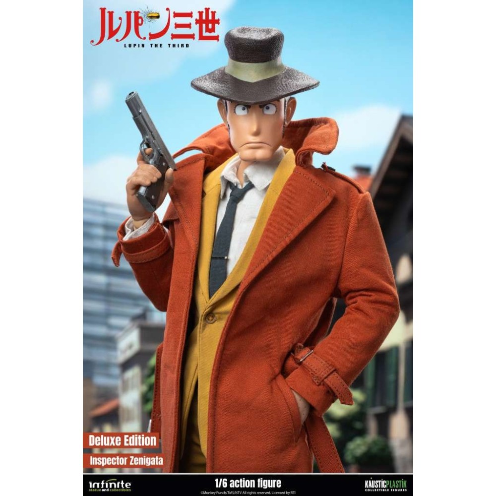 LUPIN THE THIRD L'AVVENTURA ITALIANA INSPECTOR ZENIGATA DELUXE ACTION FIGURE INFINITE STATUE